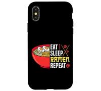 Ramen Noodle Bowl Love Japanese Kawaii Otaku Eat Sleep Ramen Case for iPhone X/XS