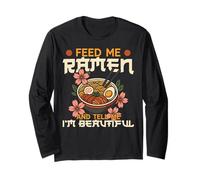Ramen Noodle Bowl Love Japanese Kawaii Otaku Feed Me Ramen Long Sleeve T-Shirt