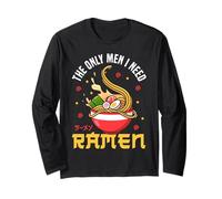 Ramen Noodle Bowl Love Japanese Kawaii Otaku The Only Men I Long Sleeve T-Shirt