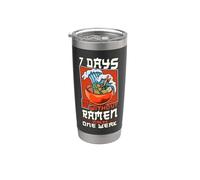 Ramen Noodle Bowl Love Japanese Kawaii Wave Pun 7 Days Stainless Steel Insulated Tumbler