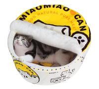 寵幸 Ramen Noodle Dog & Cat Bed,Keep Warm and Super Soft Creative Pet Nest for Indoor Cats,Removable Washable Cushion for Small Medium Large Dogs and Cats