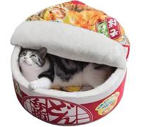 寵幸 Ramen Noodle Dog & Cat Bed,Keep Warm and Super Soft Creative Pet Nest for Indoor Cats,Removable Washable Cushion for Small Medium Large Dogs and Cats