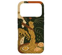 Ramen Noodle Monster Cat Japan Wave Food Art Print Case for iPhone 17 Pro