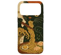 Ramen Noodle Monster Cat Japan Wave Food Art Print Case for iPhone 17 Pro Max