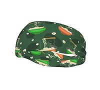 Ramen Noodle Soup Pattern Headbands Sports Sweatband Athletic Exercise Bands Turban Hair Head For Men Women Yoga Fitness