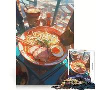 Ramen Noodles 1000 Pieces Jigsaw Puzzles for Adults Mental Logic Toy Serene Time Firm Cut (38x52cm)