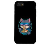 Ramen Noodles Cat Japan Kawaii Retro Cats Manga Anime Case for iPhone SE (2020) / 7 / 8