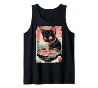 Ramen Noodles Cat Japan Y2K Kawaii Retro Cats Manga Anime Tank Top