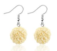 Ramen Noodles Earring Japanese Instant Noodle Gift Ramen Jewelry, S, Metal, na unknow