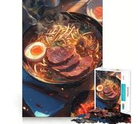 Ramen Noodles Jigsaw Puzzles for Teenagers 1000 Piece Thought Toy Calm Escape Precise Edge Amazing Present (38x26cm)