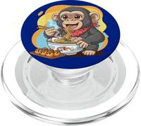 Ramen Noodles Monkey Japan Y2K Kawaii Monkeys Anime PopSockets PopGrip for MagSafe