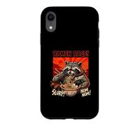 Ramen Rage Slurp Nom Nom Ramen Raccoon Anime Case for iPhone XR