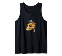 Ramen Skull Bowl - Japanese Noodles Retro Art Tank Top