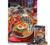 Ramen Still Life with Artist's Tools 1000 Piece Jigsaw Puzzles for Teenagers Jigsaw Enhance Memory Cozy Relax Firm Cut Festive Gift (50x75cm)