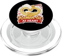 Ramen-tic At Heart Funny Ramen Lover Anniversary Pun Love PopSockets PopGrip for MagSafe