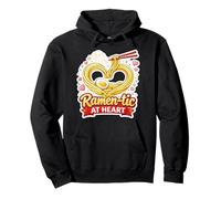 Ramen-tic At Heart Funny Ramen Lover Anniversary Pun Love Pullover Hoodie