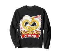 Ramen-tic At Heart Funny Ramen Lover Anniversary Pun Love Sweatshirt