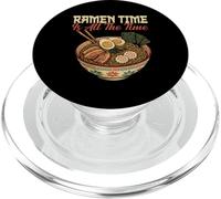 Ramen Time Is All The Time Japanese Food Graphic Noodle PopSockets PopGrip for MagSafe