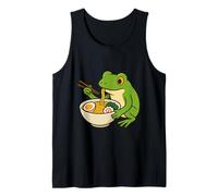 Ramen Time with Whimsical Frog and Noodles Tank Top
