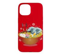 Ramen Tsunami Warning: Delicious Bowl of Tidal Wave Noodles Case for iPhone 15