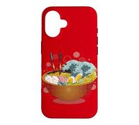 Ramen Tsunami Warning: Delicious Bowl of Tidal Wave Noodles Case for iPhone 16