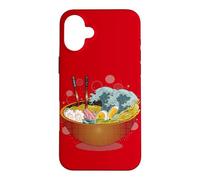 Ramen Tsunami Warning: Delicious Bowl of Tidal Wave Noodles Case for iPhone 16 Plus