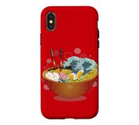 Ramen Tsunami Warning: Delicious Bowl of Tidal Wave Noodles Case for iPhone X/XS
