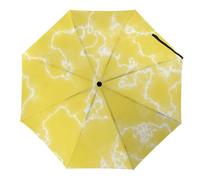 rameoti Marble Pattern Travel Umbrella for Women Automatic 8 Ribs Large Umbrella Sun Parasol for Ladies Portable Parasol with Black Anti-UV Coating Ladies Birthday Gifts
