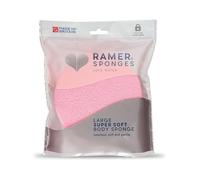 Ramer Bath Sponge - Super Soft Body Large (Strawberry Pink)