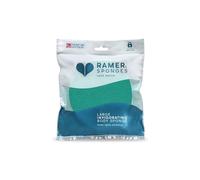 Ramer Invigorating Large Body Sponge, Exfoliating Bath Sponge - Teal