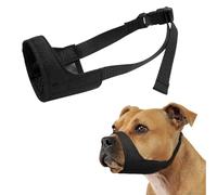 RAMGLYO 1 Pcs Dog Muzzle for Pitbull Soft Muzzles for Rottweilers American Bully Bulldog Boxers to Prevent Biting and Barking for Medium Large Short Snout Dog for Grooming (M)
