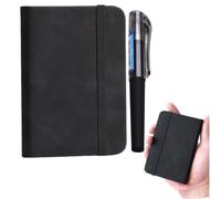 RAMGLYO 1 Pcs Pocket Notebook Portable A7 Note Book Note Pad Journal Notebook Pu Leather Notebooks With Elastic Band And Inner Pocket Hardcover Notepad With Pen For Writing Note Taking (100 Sheets)