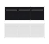 RAMGLYO 2 Pcs 3 in 1 tax disc holder car windscreen parking permit holder windscreen adhesive Self Cling & Easy Removal Road Tax And Insurance Certificates NCT PVC Holder (Black & white)