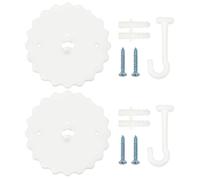 RAMGLYO 2 Set Ceiling Mosquito Net Hooks Bunk Bed Hanger Hook Super Glue Dome Mosquito Net Hooks with Base Screws Ceiling Hook for Hanging Light Canopy Mosquito Net Nail-Free Bedding Accessories