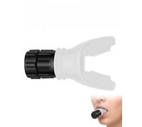 RAMGLYO Breathing Trainer Lung Trainer 1 Piece White Plastic with Adjustable Resistance to Increase Lung Capacity & Relaxation for Fitness & Regeneration
