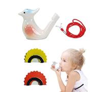 RAMGLYO Set of 3 Metal Bird Whistles - Waterdrop Call & Carry Peacock with String Ideal for Harmless Garden Bird Collection & Harmonic Outdoor Decoration