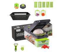 Ramify Vegetable Chopper 14-in-1 Mandoline Vegetable Slicer Multifunctional Kitchen Gadgets for Food Chopper Onion Chopper Cheese Grater Potato Peeler Cutter and Dicer