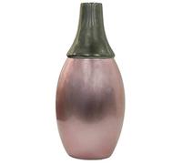 Rammento 30cm Pink & Grey Tall Ceramic Decorative Flower Vase - Two Tone Table Ornament with Shiny Finish, Ideal for Home or Office Decor, Perfect for Dried/Artificial Flowers - Not Suitable for Water