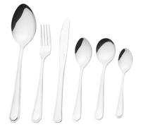 Rammento 42-Piece 18/0 Stainless Steel Cutlery Set for 8 People, Silver | Rust-Resistant Dinnerware Knives, Forks & Spoons Set for Dining | Mirror-Polished Tableware Cutlery Dinnerware