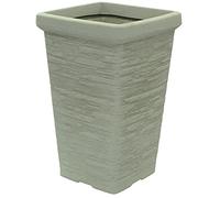 Rammento 47cm Tall Chimney Slate Style Planter - Stone Grey Plant Pot, Ideal for Indoor & Outdoor Plant Displays, Perfect for Creating a Stunning Garden Feature