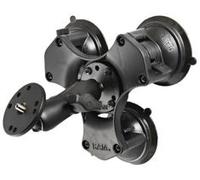 Rammount Triple 3.3" Suction Cup Round Base 1/4"