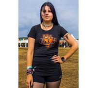 Rammstein Women's Ladies Lava Logo Tee T-Shirt, Black, S