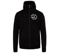Rammstein Men's Hooded Jacket "Sehnsucht Schneider" Official Band Merchandise Fan Zip Black with Multicoloured Front, Back and Sides Print, black, S