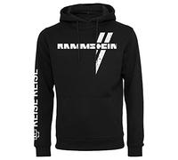 Rammstein Men's Weißes Kreuz Hoodie Hooded Jumper, Black, M