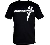 Rammstein T-Shirt Weisse Balken (XXL), Official Band Merchandise Black