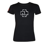 Rammstein Women’s T-Shirt Logo Glow-in-The-Dark (L) Black
