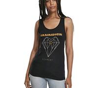 Rammstein Women's Ladies Diamant Tanktop Vest, Black, S