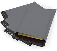 RAMOFY 1000 Grey Polyethylene Self-Seal Mailing Bags, 14x14cm, Pack of 1000