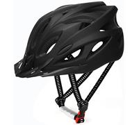 RaMokey Cycle Helmet, Lightweight Bicycle Helmet, Adjustable Mountain & Road Bike Helmets for Adults, 18 Vents with Adjustable Strap & Detachable Visor for Mens Womens(Head Sizes58-62cm) (Matte Black)