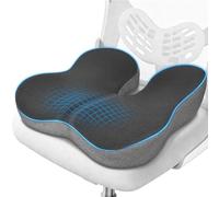 RaMokey Memory Foam Seat Cushion, Coccyx Cushion for Tailbone Pain, Ergonomic Support Cushion for Driving and Sitting, Comfort Chair Pad for Home, Office, Car